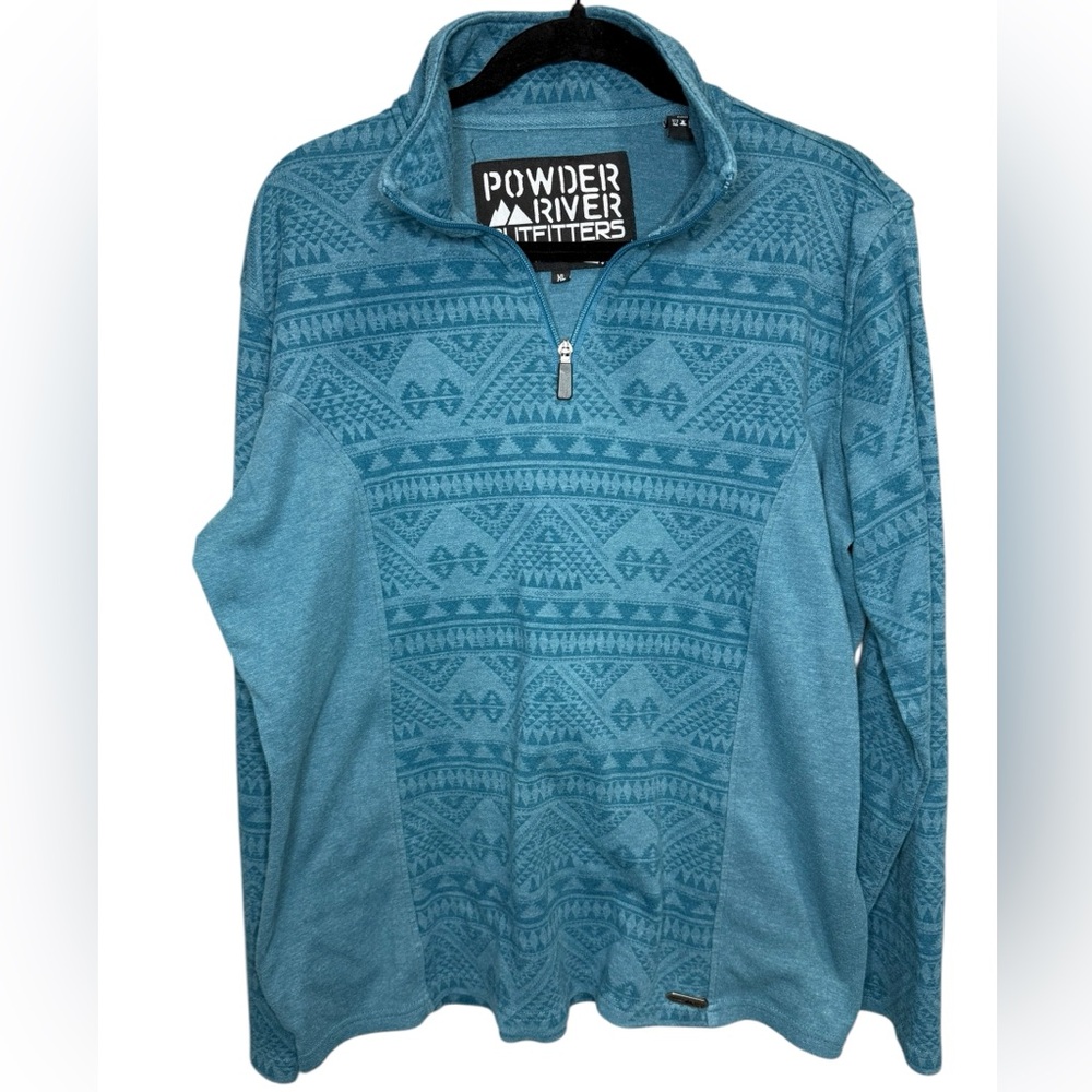 Powder River Outfitters Quarter Zip Aztec‎ Print Size XL